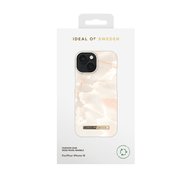 Ochranný kryt Fashion iDeal Of Sweden pro Apple iPhone 15, rose pearl marble