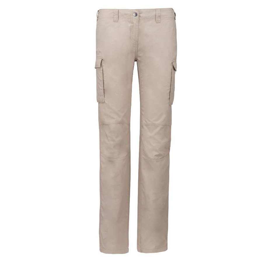 Dámské letní kalhoty Kariban kapsáčové - béžové, 46