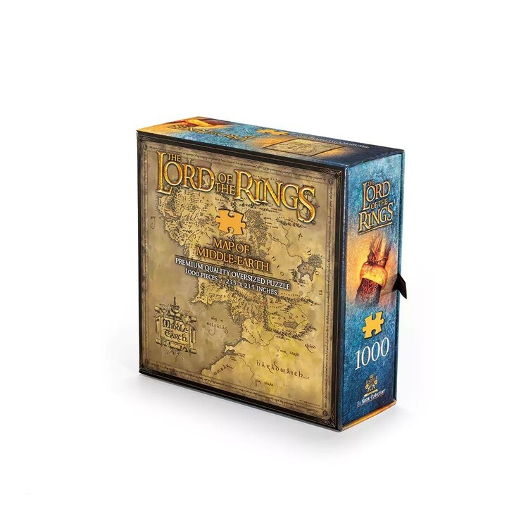 NOBLE COLLECTION Puzzle Lord of the Rings - Middle Earth‘s Map