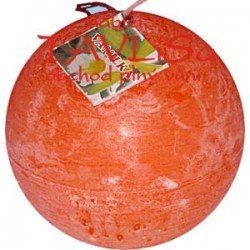svíčka koule Vanilka rustic vonná 125g Rentex