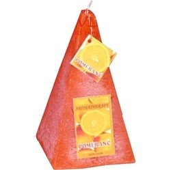 svíčka jehlan Pomeranč rustic vonná 200g Rentex