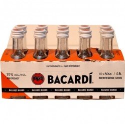 Rum Bacardi Mango 35% 50ml x10 miniatura