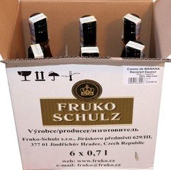 Liqueur Creme de Banana 24% 0,7l x6 Fruko Schulz