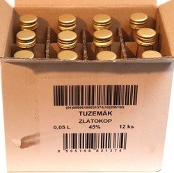 Tuzemák Zlatokop 45% 50ml x12 miniatur