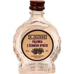 Pálenka z černého rybízu 42% 50ml budík v Sada-N