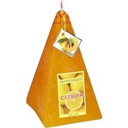 svíčka jehlan Citrón rustic vonná 200g Rentex