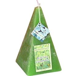 svíčka jehlan Meduňka citrónová rustic vonná 200g