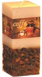 svíčka kvádr Káva coffe vonná 200g Rentex