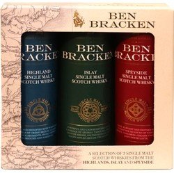 Sada Whisky Ben Bracken 40% 50ml x3 ks miniatur