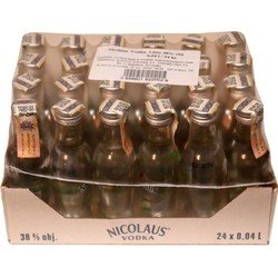 Vodka Lime 38% 40ml Nicolaus x24 mini