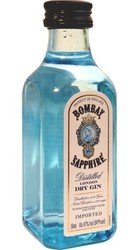 Gin Bombay Sapphire 47% 50ml miniatura etik2