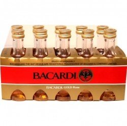 Rum Bacardi Gold 40% 50ml x10 miniatura