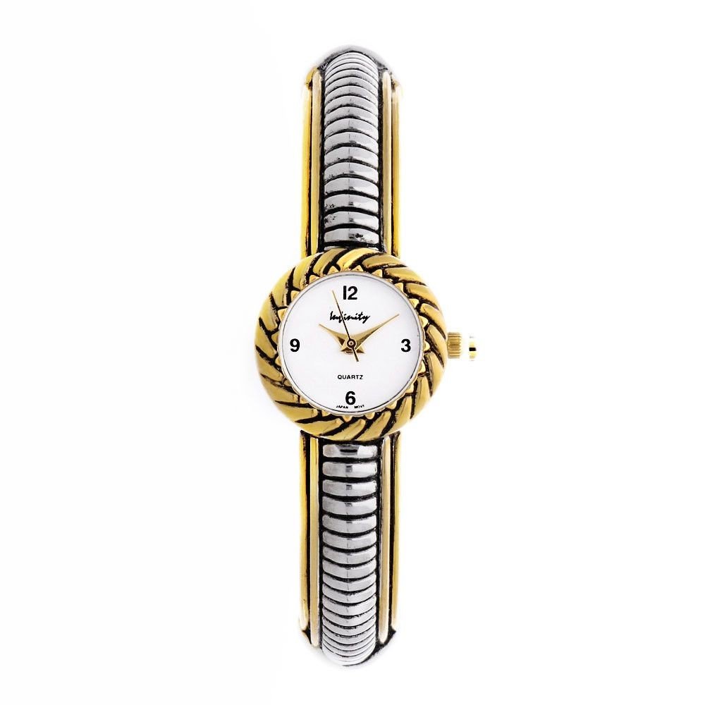 Dámské hodinky v náramkovém stylu s jemným designem v bicolor provedení W02M.11290 W02M.11290.A