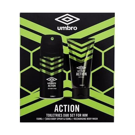 UMBRO Action sada deodorant 150 ml + sprchový gel 150 ml pro muže