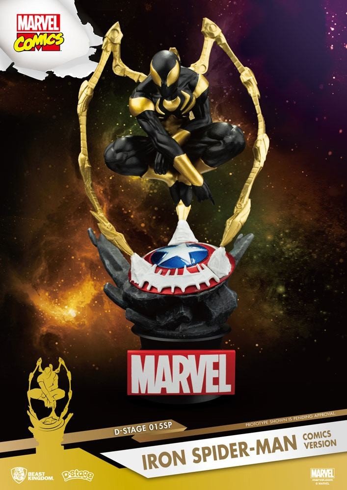 Beast Kingdom Toys | Marvel D-Stage PVC Diorama Iron Spider-Man Comic Version 16 cm