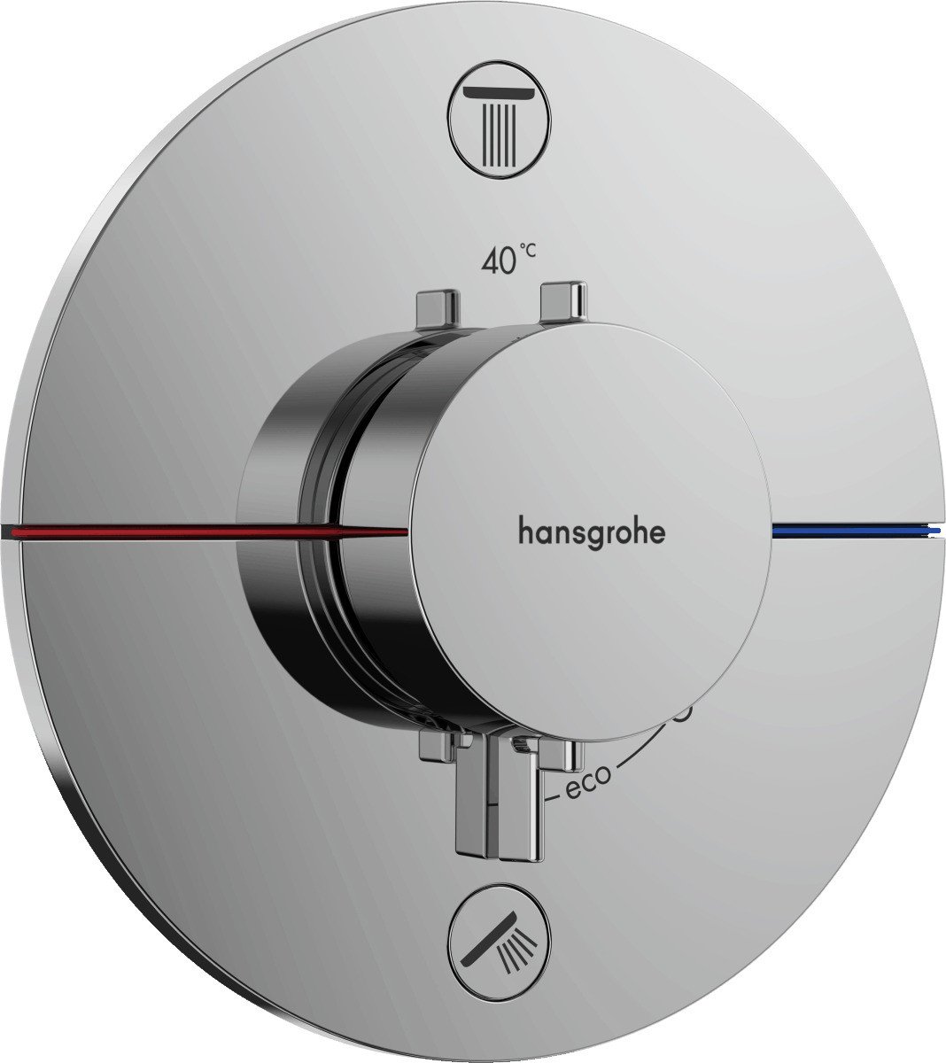 Vanová baterie Hansgrohe ShowerSelect Comfort S bez podomítkového tělesa chrom 15556000