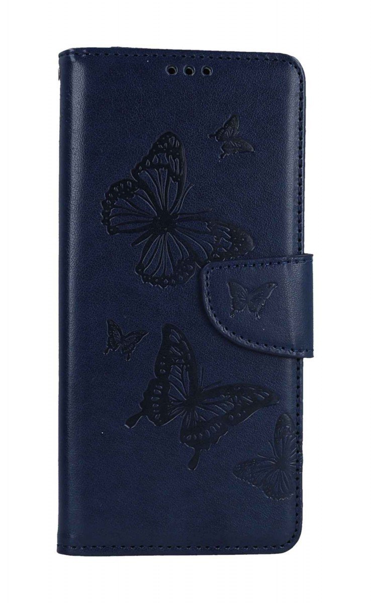 Pouzdro TopQ Xiaomi Redmi 12C knížkové Butterfly modré tmavé 113205