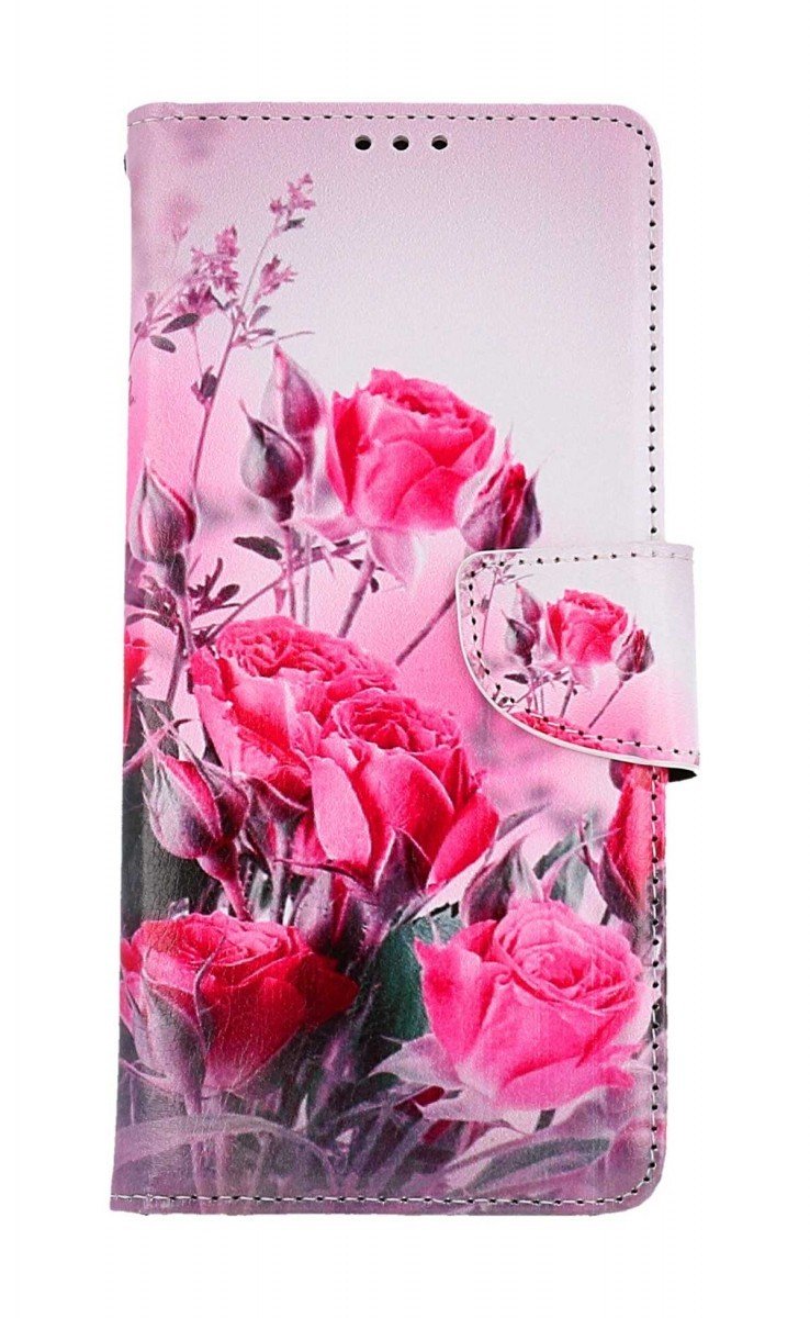 Pouzdro TopQ Xiaomi Redmi 12C knížkové Romantické růže 112655