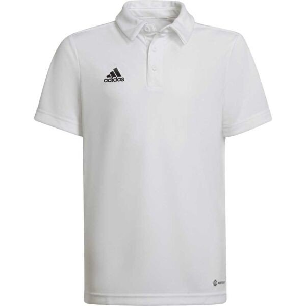 adidas ENTRADA 22 POLO SHIRT Chlapecké polo triko, bílá, veľkosť 152