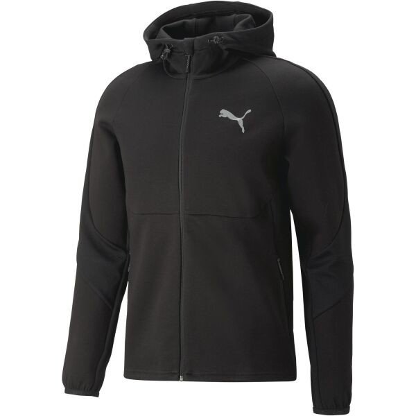 Puma EVOSTRIPE FULL-ZIP HOODIE DK JACKET Pánská sportovní mikina, černá, veľkosť XL