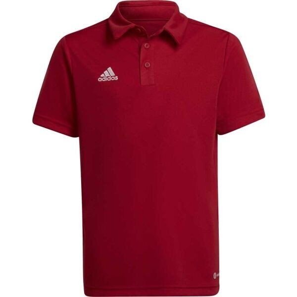 adidas ENTRADA 22 POLO SHIRT Chlapecké polo triko, červená, veľkosť 140