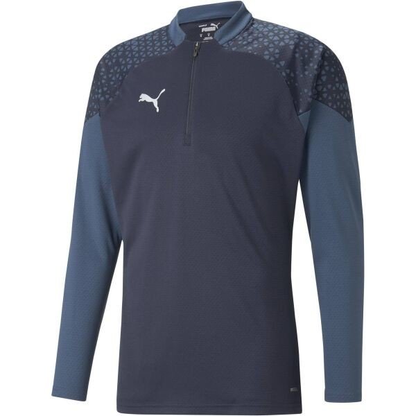 Puma TEAMCUP TRAINING 1/4 ZIP TOP Pánská sportovní mikina, tmavě modrá, veľkosť XXL