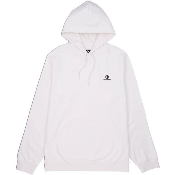 Converse STANDARD UNI FIT LEFT CHEST STAR CHEV EMB HOODIE FT Dámská mikina, bílá, veľkosť XXS