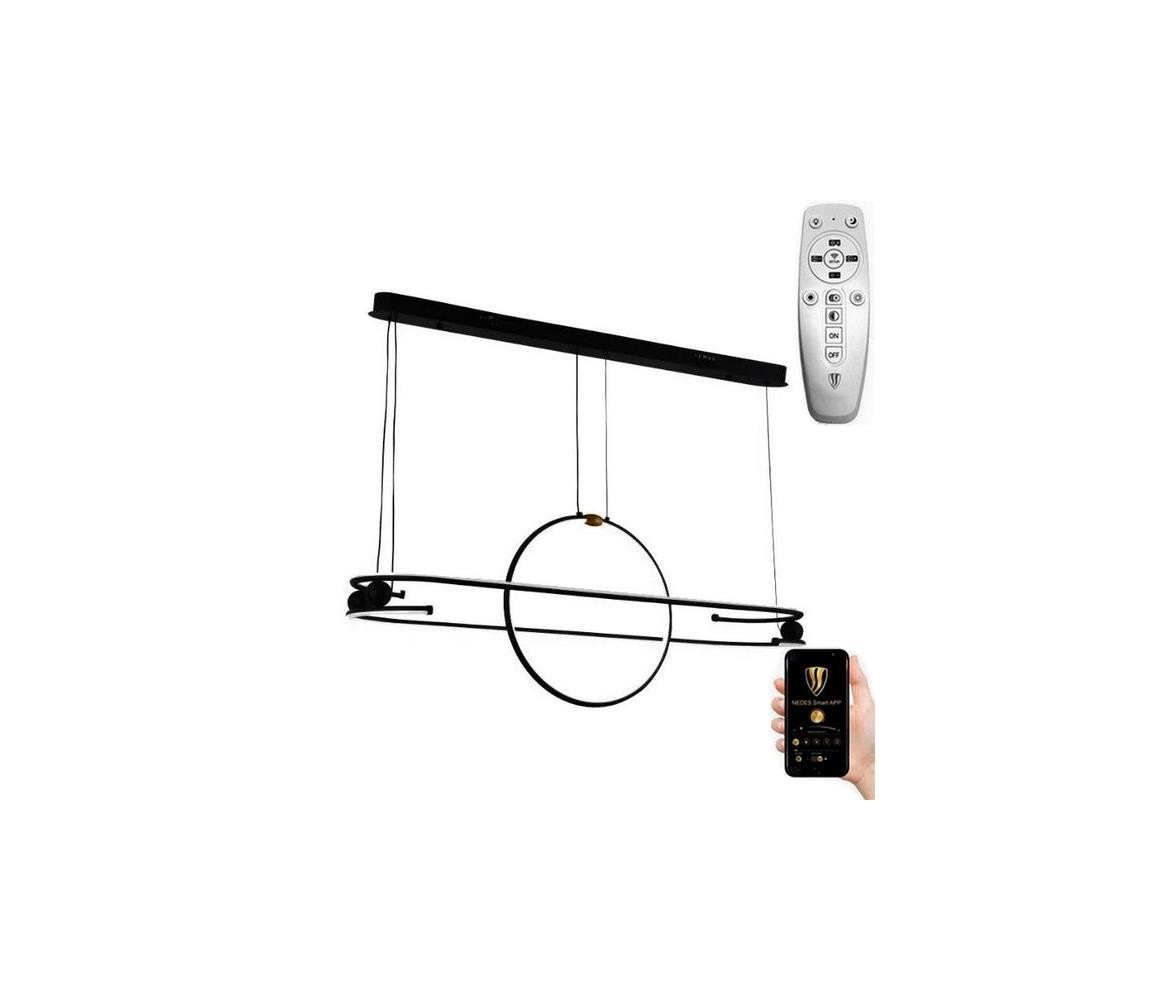 LED Stmívatelný lustr na lanku LED/95W/230V 3000-6500K + dálkové ovládání