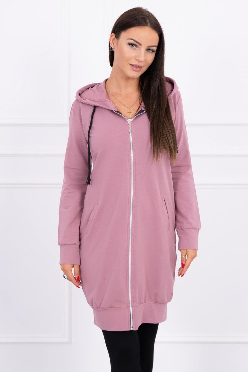 Kesi Dámská dlouhá mikina Clafar tmavě růžová Univerzální