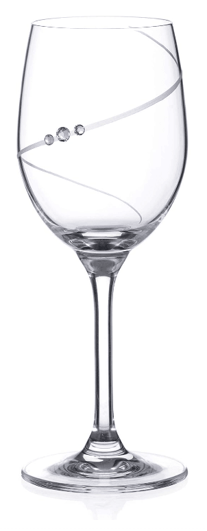 Diamante sklenice na víno Silhouette City s krystaly Swarovski 1KS 350ml