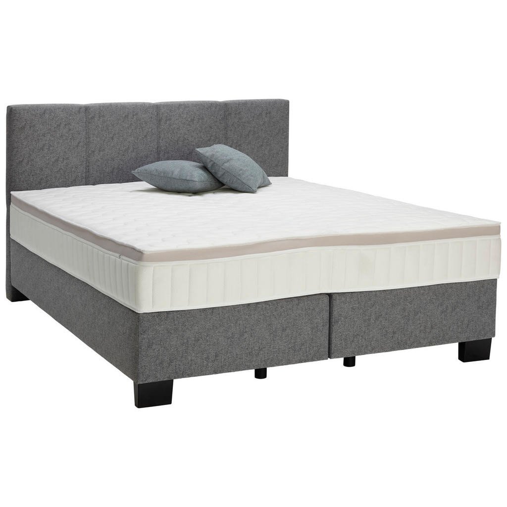 Hom`in POSTEL BOXSPRING, 160/200 cm, textil, platinová