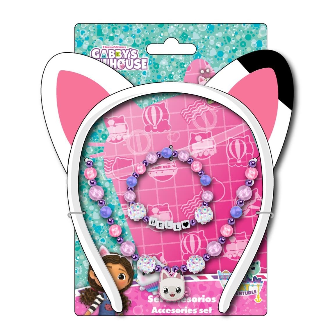 KIDS JEWELRY PACK 3 PIECES GABBY'S DOLLHOUSE