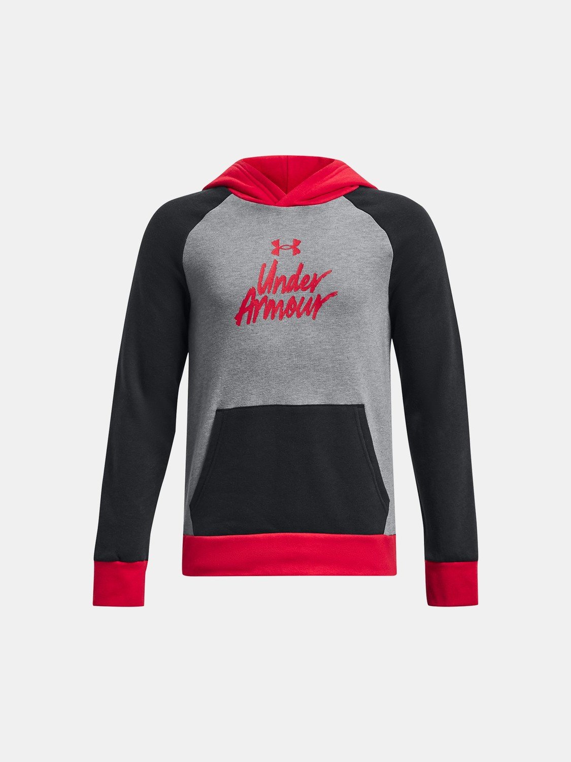 Under Armour Pulover UA Rival Fleece Script CB HD-BLK - Kluci
