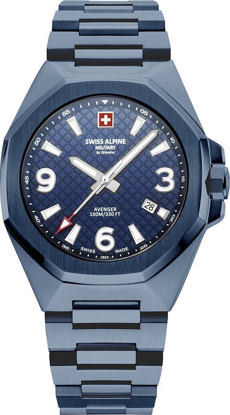 Hodinky Swiss Alpine Military 7005.1195 Blue/Blue