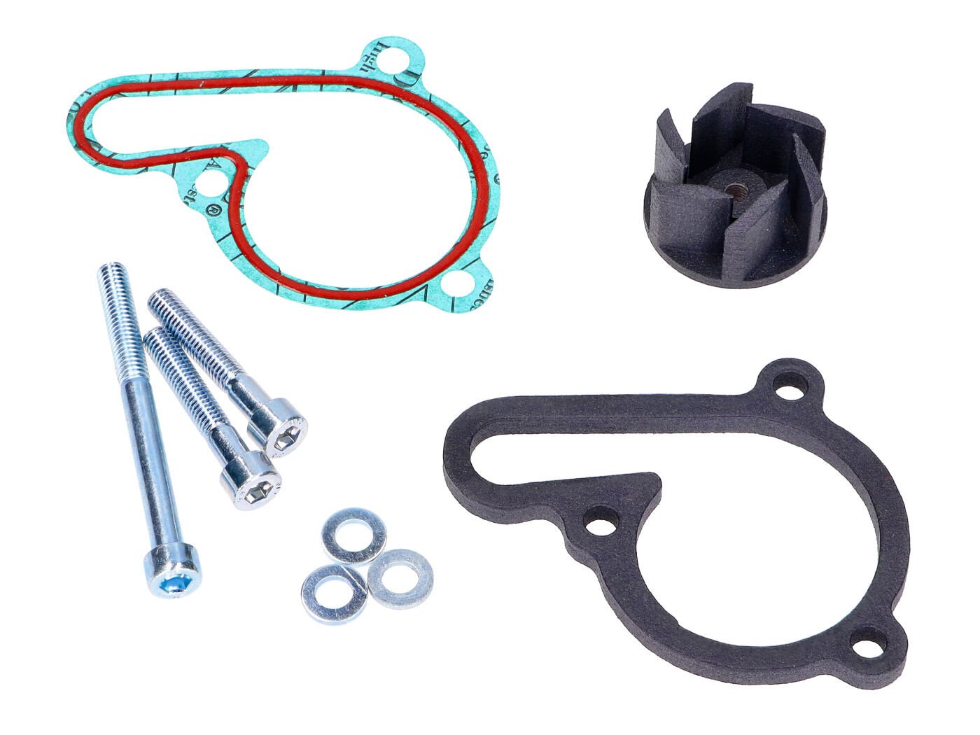 Diverse / Import Vodní pumpa Racing 3D PA12 + carbon 50% větší flow, Derbi D50B0