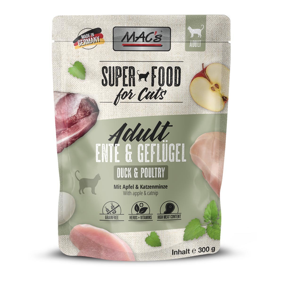 MAC's Cat Pouch kachna a drůbež 6 × 300 g