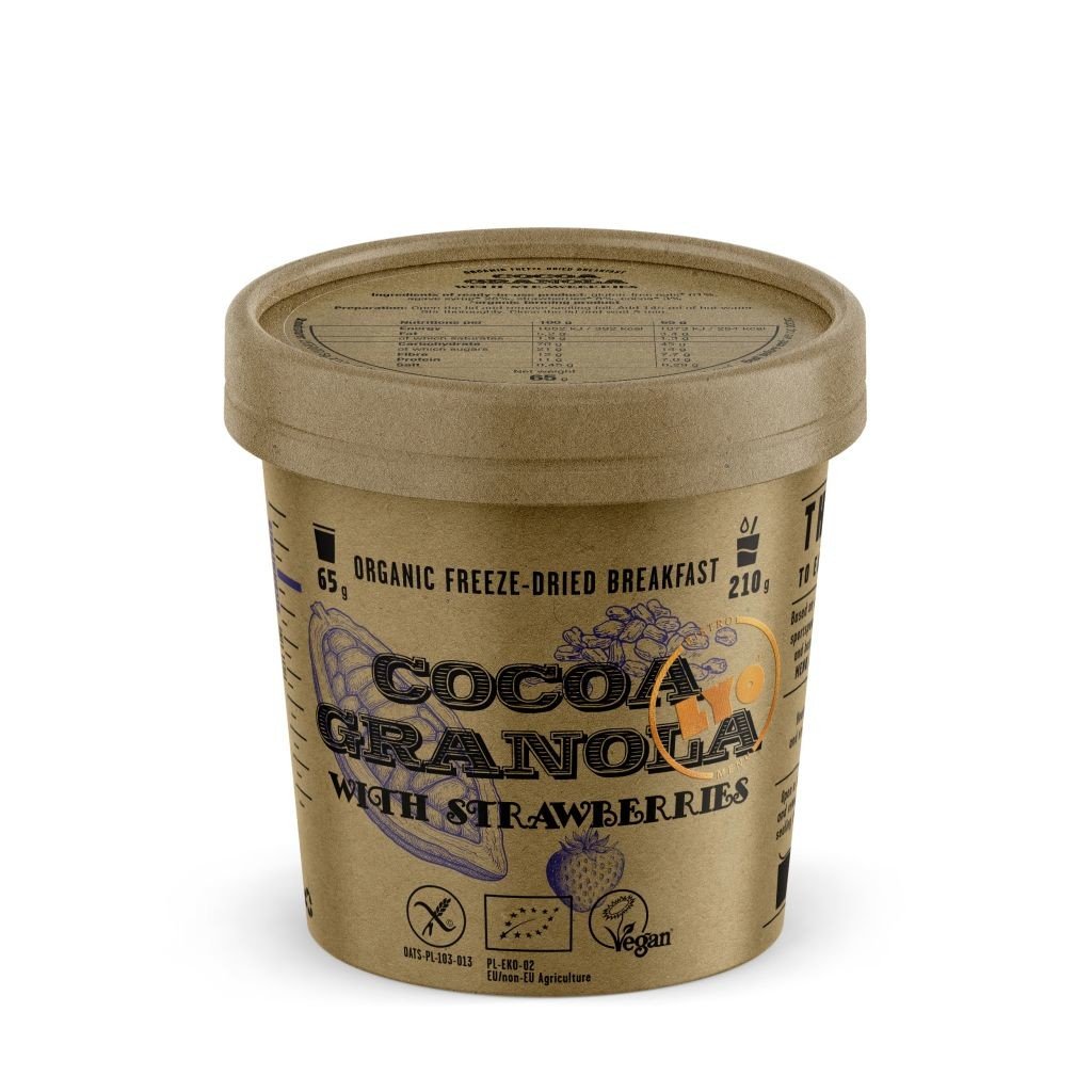 LYOfood Bistro Kakaová granola s jahodami