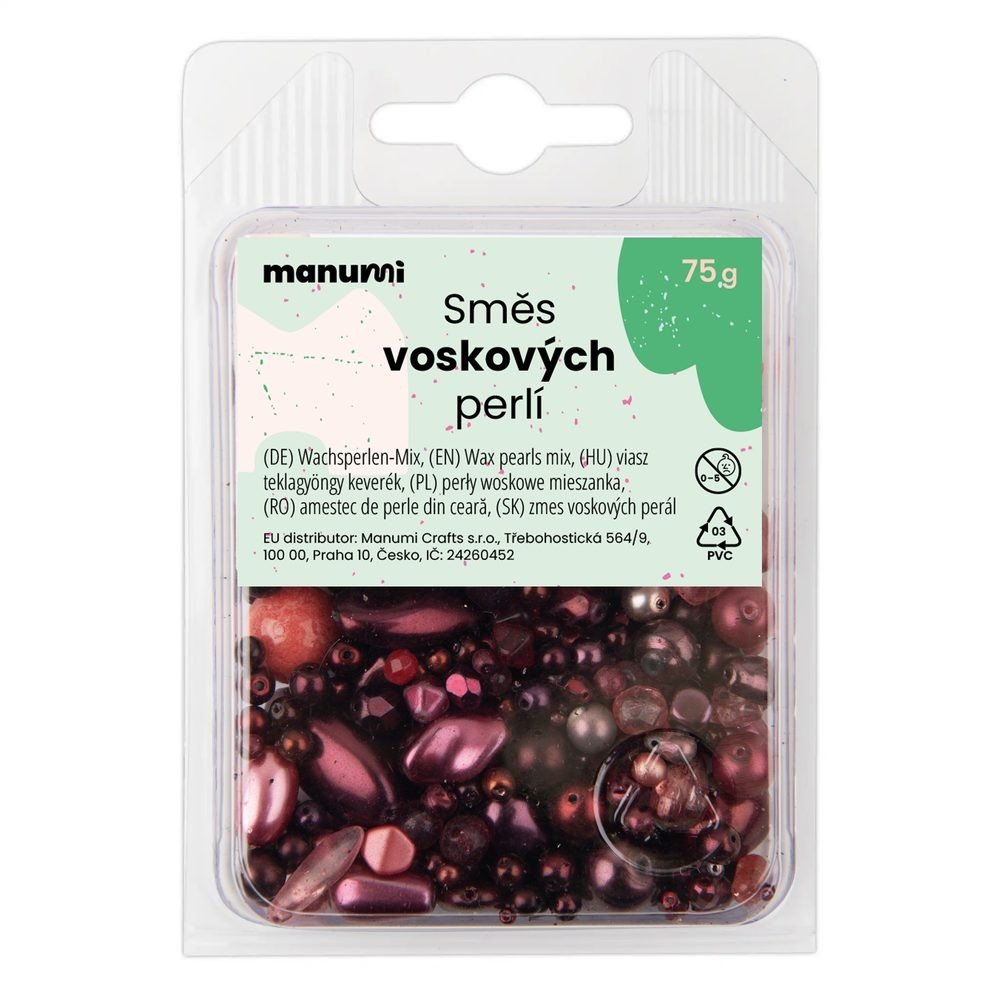 Směs voskových perel bordo - 300 g