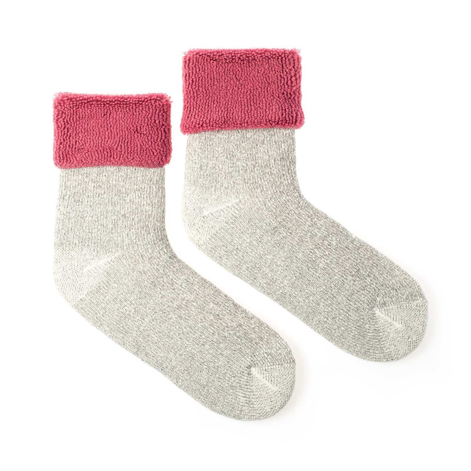 Vlněné ponožky merino Vlnáč Kožich světle růžový Fusakle