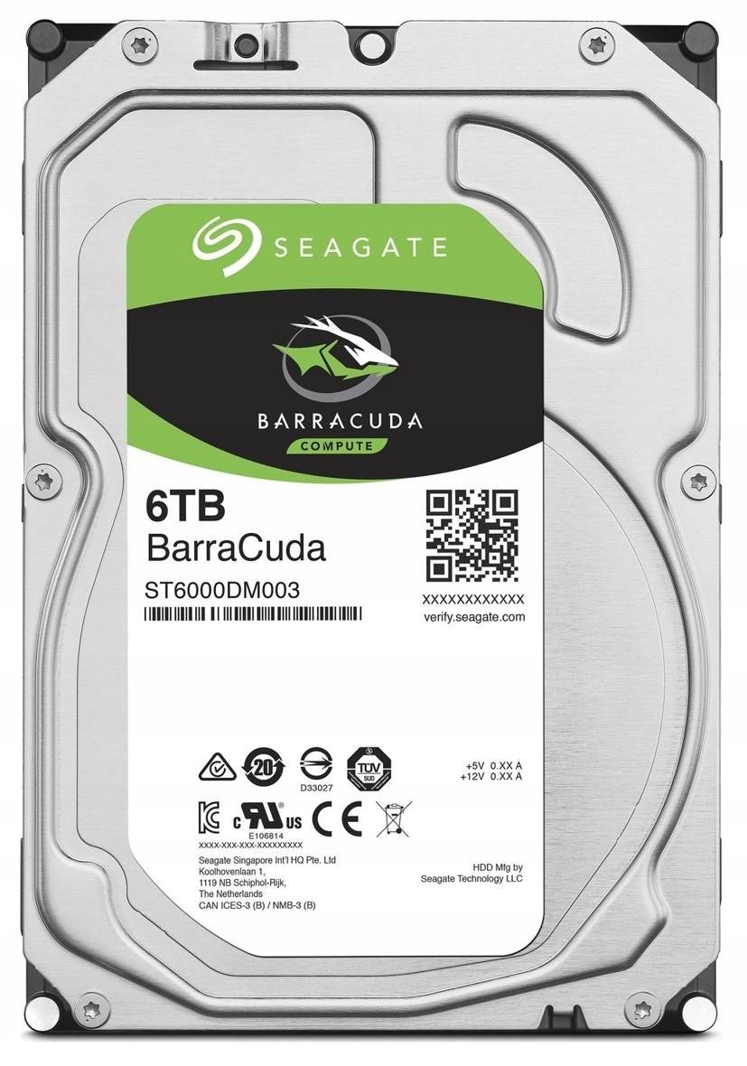 Seagate Barracuda ST6000DM003 6TB 5400RPM Hdd