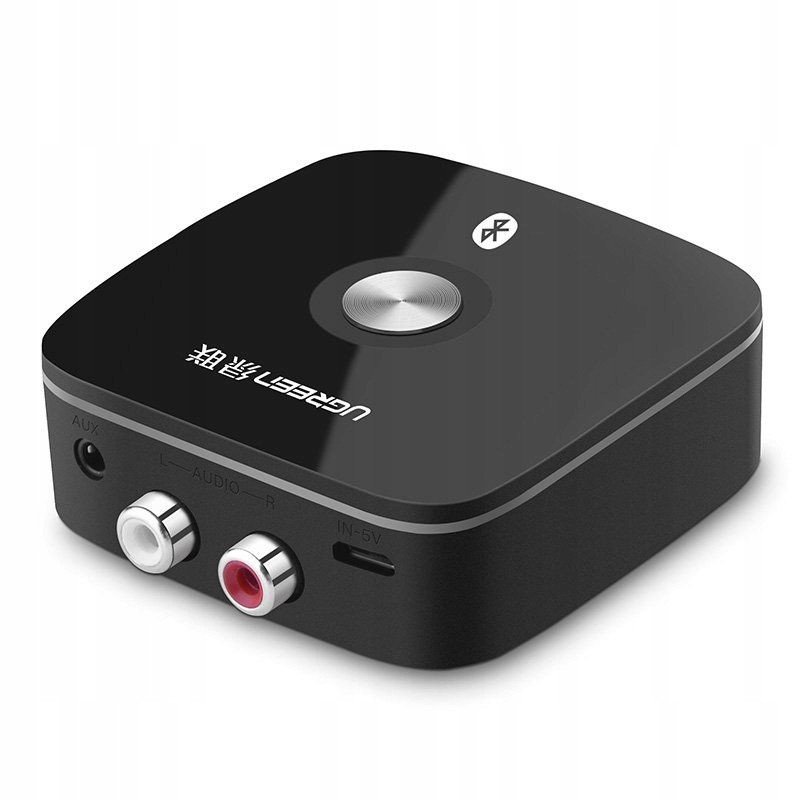 Ugreen Adaptér Bluetooth Přijímač 5.1 Aptx 2RCA 3,5 MM Mini Jack Černý