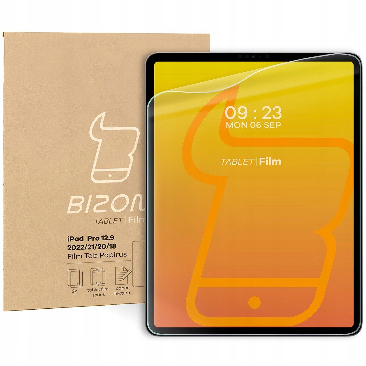 Bizon fólie imitující papír pro iPad Pro 12.9 2022/21/20/18 paperlike 2 ks
