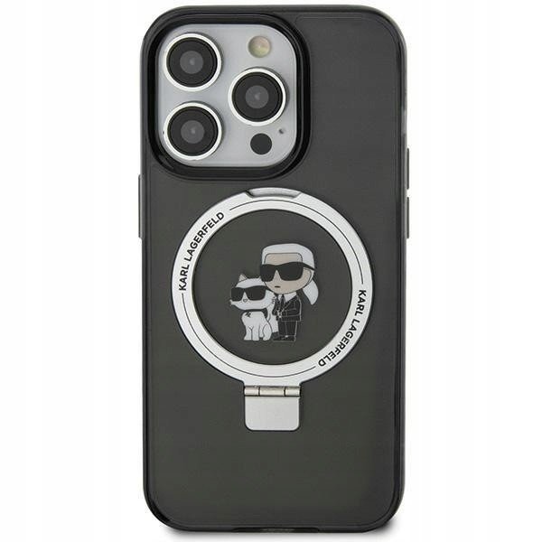 Kryt Karl Lagerfeld KLHMN61HMRSKCK pro Apple iPhone Xr 11 hardcase Ring S