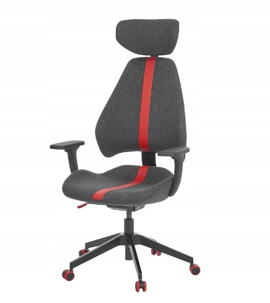 Ikea Gruppspel Herní/kancelářská židle, Gunnared černá/šedá