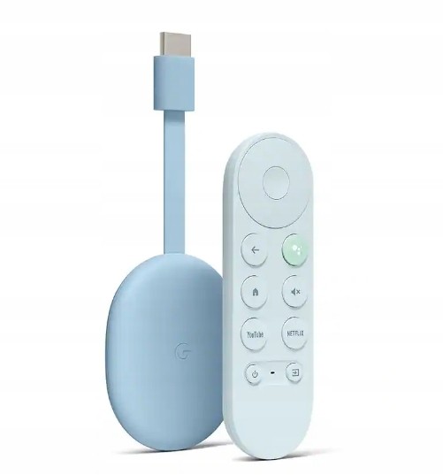 Adaptér Google Chromecast s Google Tv 4K modrý Blue Wifi 5