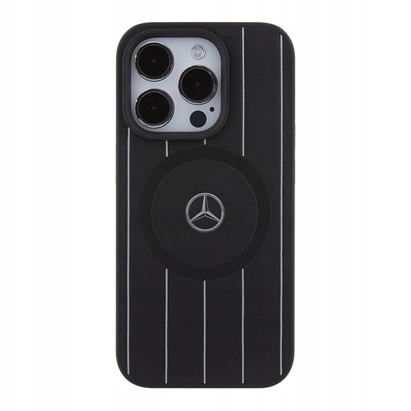 Mercedes Kožený kryt case MagSafe kryt Kožený zadní kryt pro iPhone 15 Pro