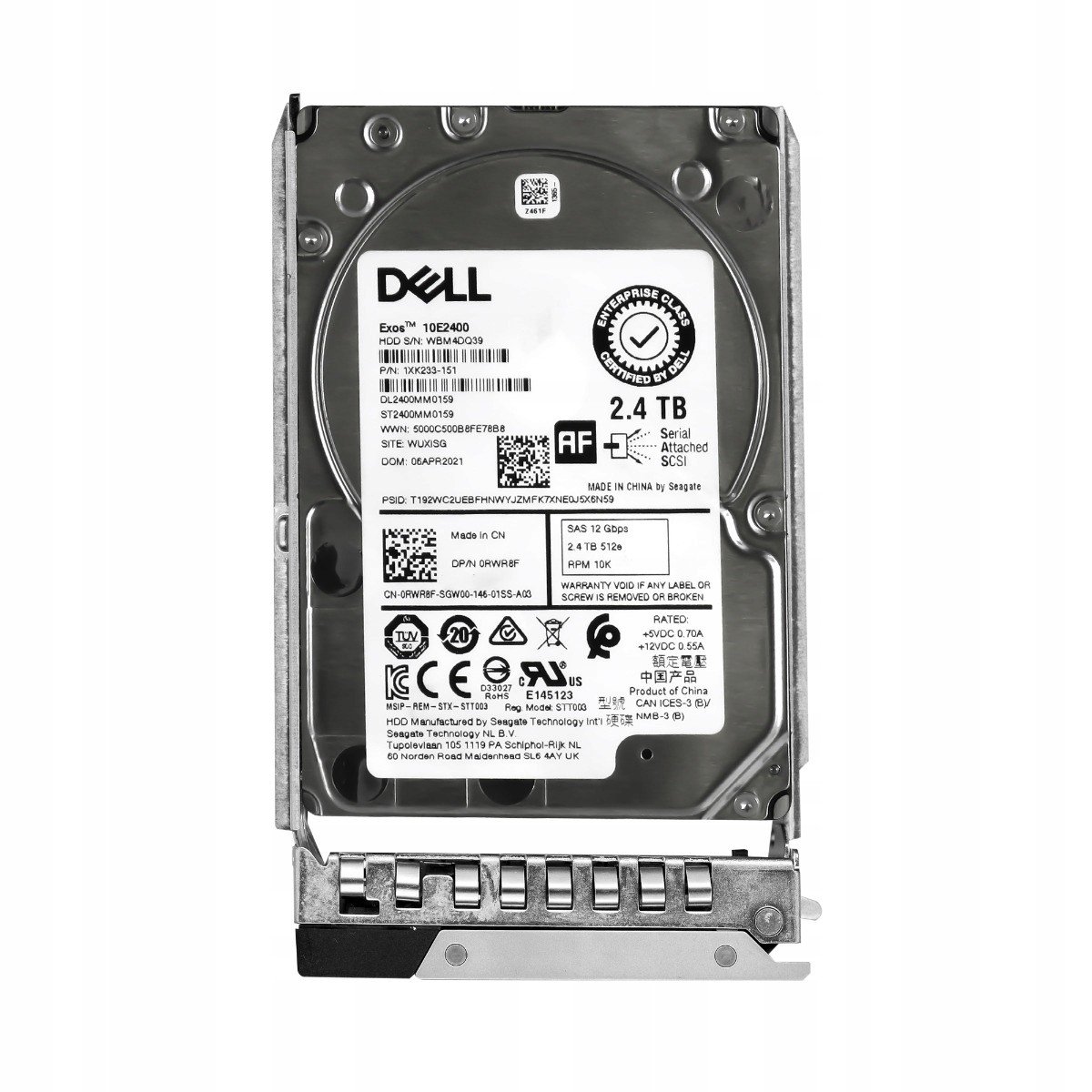 Dell 0RWR8F 2,4TB 16GB 10K 256MB SAS-3 2,5'' ST2400MM0159