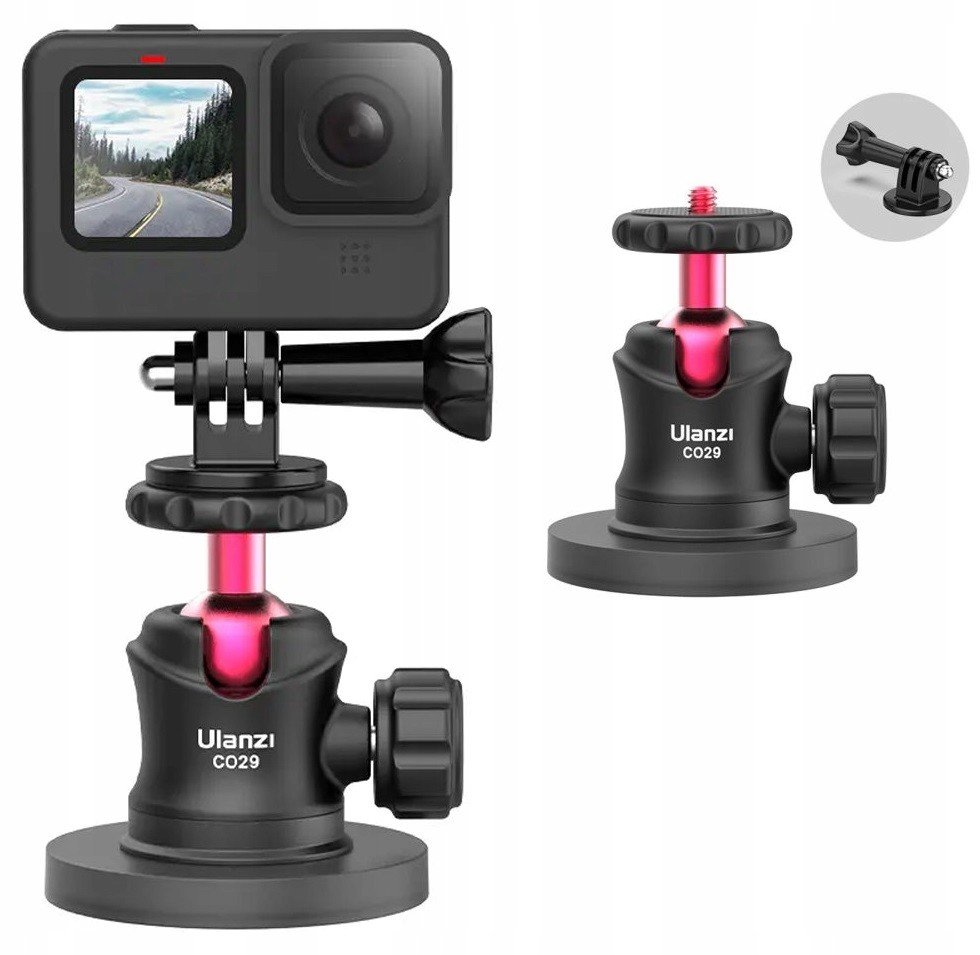 Držák Magnetická přísavka 3D kulová hlava pro GoPro kameru Ulanzi