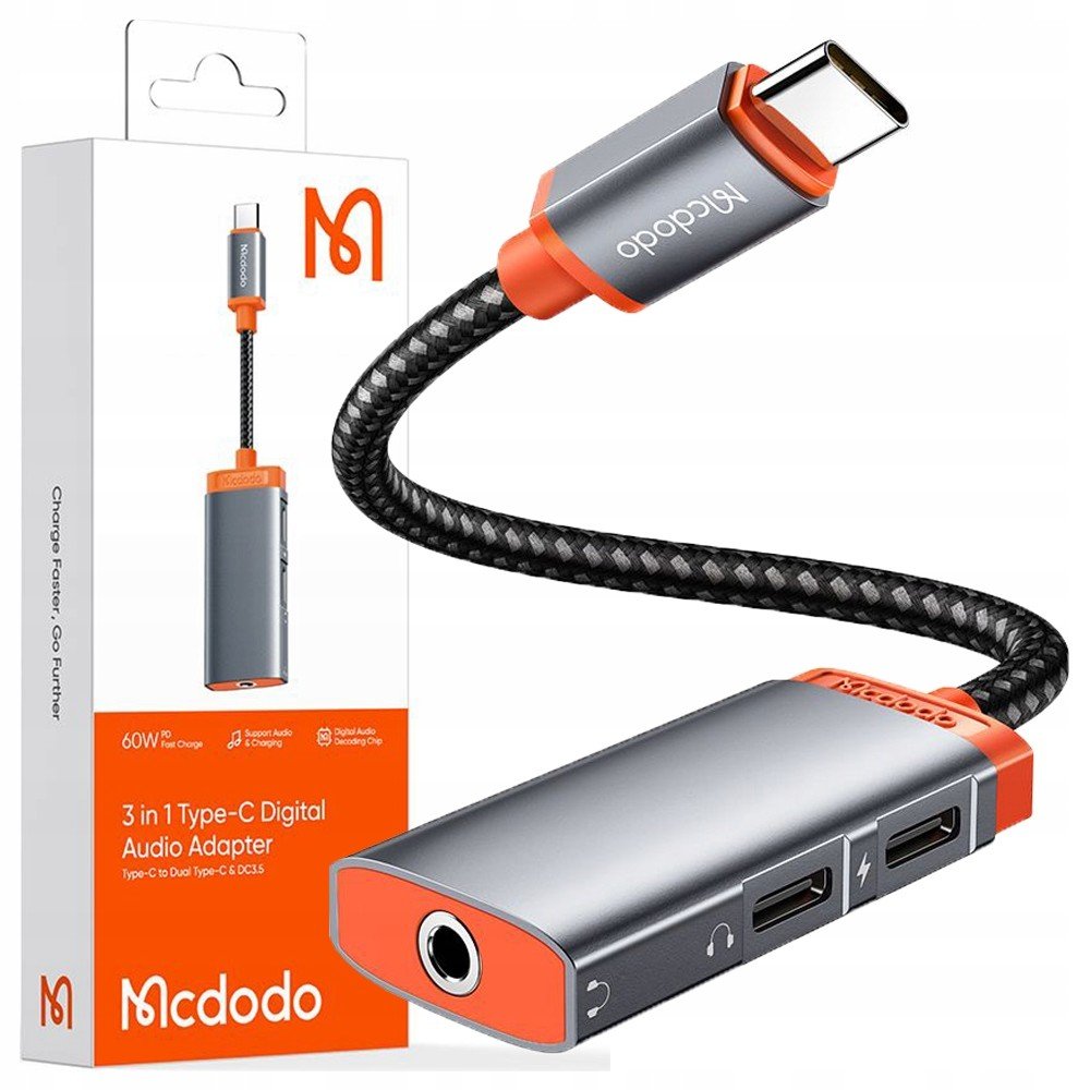 Mcdodo Adaptér Usb-c Mini Jack 3,5MM Adaptér Aux Kabel Pro Samsung Dac