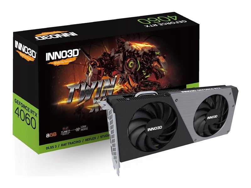 INNO3D GeForce Rtx 4060 Twin X2 8GB GDDR6 1xHDMI 3xDP